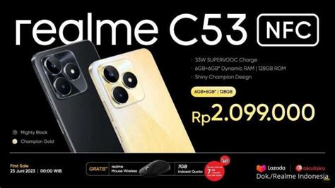Harga Realme C53 RAM 8GB Terbaru dan Spesifikasi Lengkap (2024)